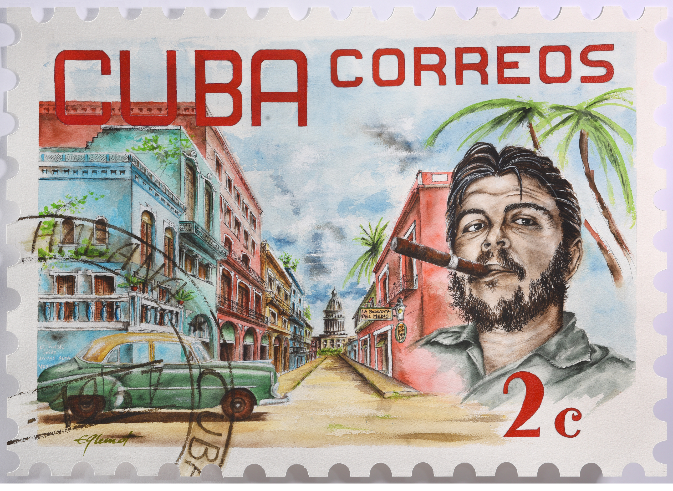 Affiche Cuba 50X70